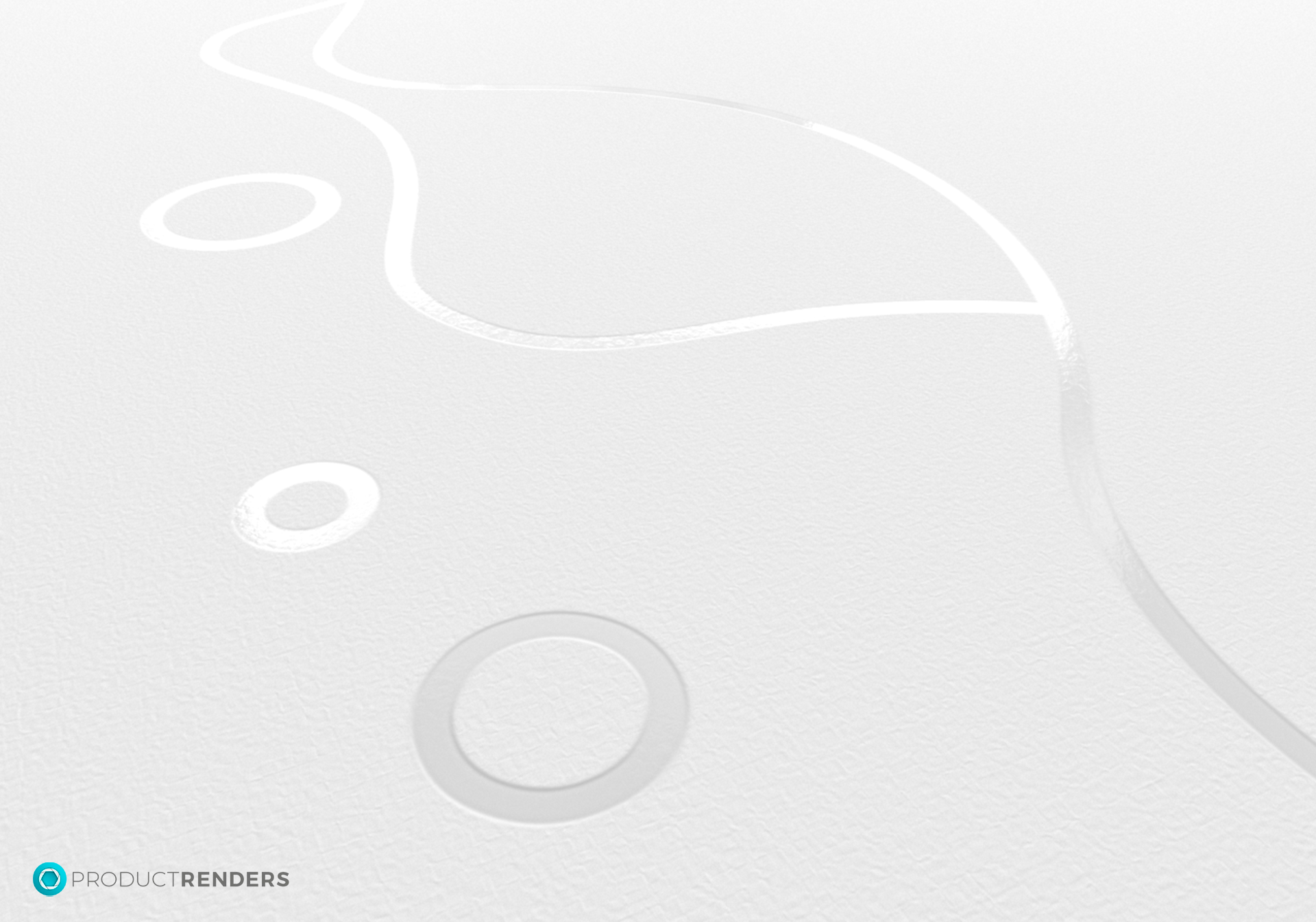 A close-up of a simple UV Gloss line drawing on a white box.