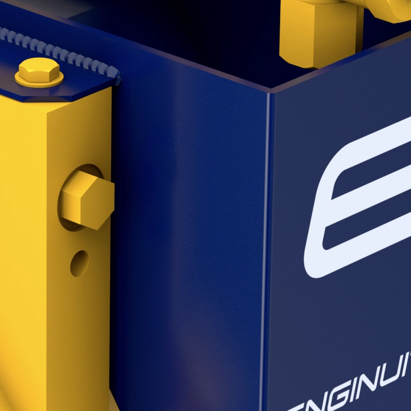 3D render preview of the ENGINUITY Custom Drip Trays for CAT3500 Series.